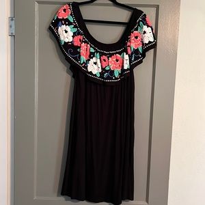Floral off the shoulder dress 2x